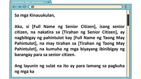 sulat para sa financial assistance|Authorization Letter Tagalog Sample (Documents, Claiming .